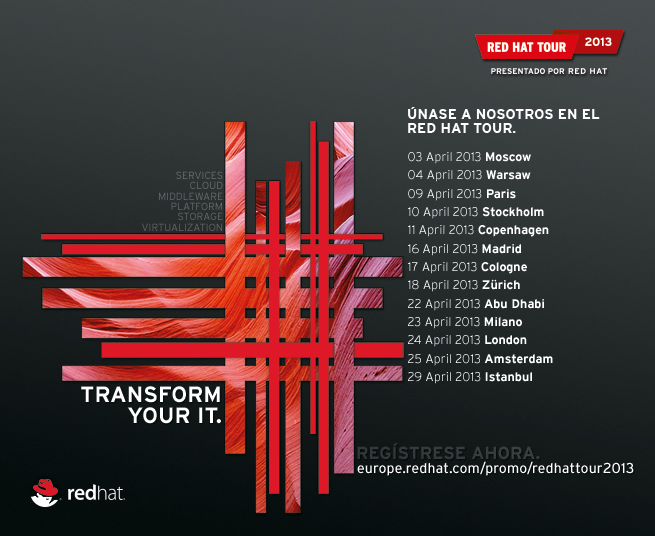 Red Hat Tour 2013 - Transform Your IT.